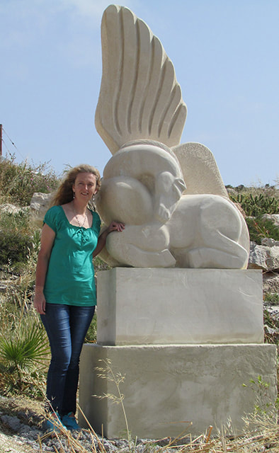 “Pegasus”, 2015, sandstone, 280x130x60 cm, Ayia Napa, Cyprus.