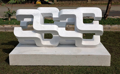 “Magnetic Designer III”, 2015, marble, 120x210x90 cm, Ho Shi Ming city, Vietnam.