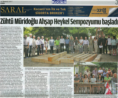 2017 – 24th International Sculpture Symposium, hornbeam wood, Kocaeli University, Degirmendere, Golcuk, Turkey.